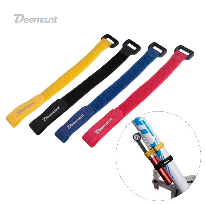 Bike Pump Frame Mount - Deemount 4PCS Nastro adesivo con gancio/anello