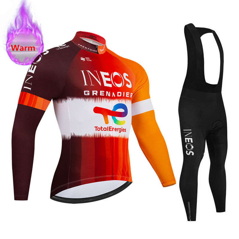 Cycling Community - Set Maglia Termica Invernale a Maniche